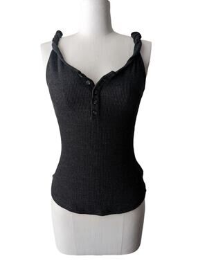 The Range waffle knit tank top